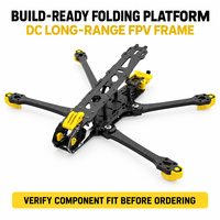 Châssis pliable SpeedyBee Mario Fold DC en fibre de carbone, taille personnalisée, longue portée, pour FPV, charge utile lourde, avec support GPS et VTX, montage rapide