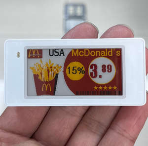 Etiquetas para Almacén de 2.13 Pulgadas, Etiquetas de Precio Digitales ESL con Pantalla E-Ink, Etiqueta Electrónica de Estante ESL con Sistema en la Nube - Product Image 1