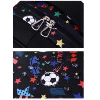 Sac à dos enfant imprimé ballon de football 3-en-1 avec boîte à lunch isotherme et trousse à crayons pour garçons et filles