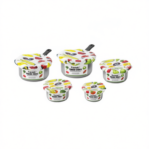 Ensemble de 5 couvercles de casseroles de différentes tailles (9, 14, 17, 19, 25 cm) pour le stockage des aliments, avec motif imprimé de légumes, pour casseroles et bols - Product Image 2