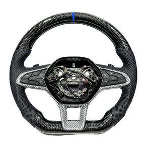 Volante de Coche de Fibra de Carbono con Cuero Perforado para Renault Megane <span class=keywords><strong>RS</strong></span> Megane 3 Megane 4 Matt, Venta Caliente de Fábrica - Product Image 1