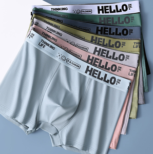 Sous-vêtements en coton respirant pour homme, caleçons, boxers, sous-vêtements pour garçon - Product Image 1