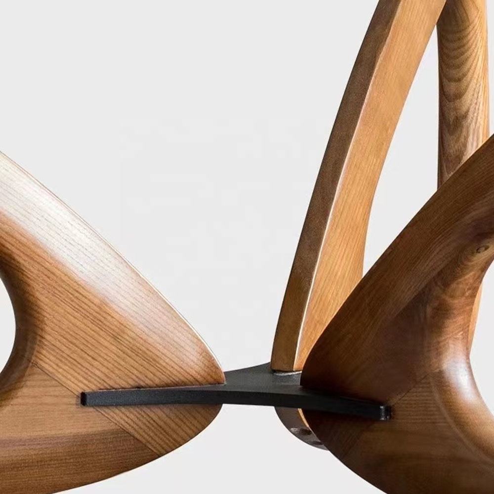 Hot Sale Nordic Style Wood Large Round Tempered glass desktop Countertop Coffee  Table For The Living Room