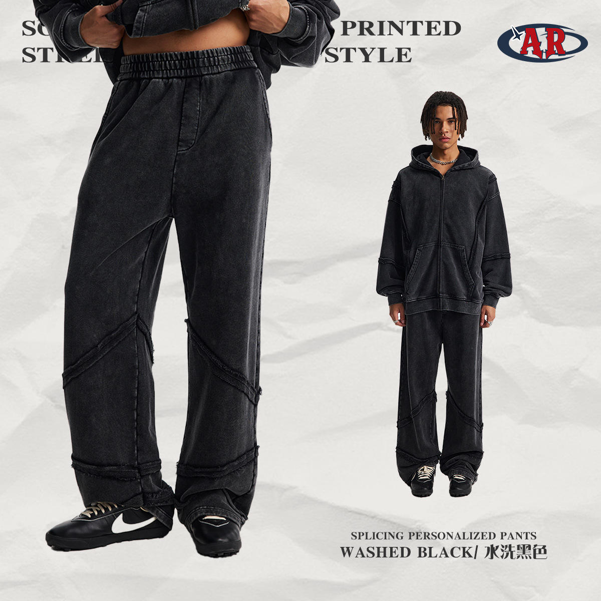 กางเกง K42-ล้างสีดำ