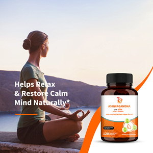 Prix de gros : Gélules d'Ashwagandha et de Basilic sacré, supplément à base de plantes pour la gestion du stress et la promotion d'une humeur positive - Product Image 2