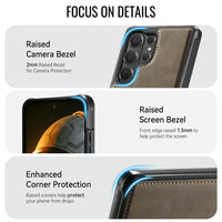 Coque arrière de qualité supérieure avec chargement sans fil pour Samsung S26 Ultra, étui de protection en cuir pour Samsung S26 Ultra S25