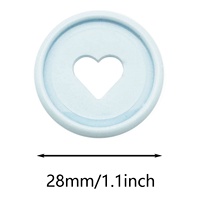 Disques de reliure pour agenda de bureau 28 mm, 100 feuilles, format A4 B5, anneaux de reliure ronds en PVC, disques cadeaux pour accessoires d'agendas non reliés
