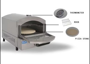 Campeggio all'aperto bruciatore a Gas portatile piccolo forno per Pizza alimentato a Gas forno per Pizza senza fumo con bruciatore a Gas - Product Image 4