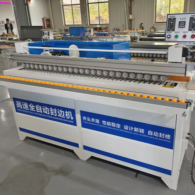 آلات نجارة وآلة ربط الحواف الآلية للدوائر الخشبية في ألواح الميلامين في خزانات الصين، ماكينة ربط الحواف لبيع الأثاث