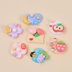 Decorazioni in Resina Plastica per Cover Telefono Stile Instagram, Design 'Sweet Berry Dream Diary', Accessori per Fermagli per Capelli - Product Image 1