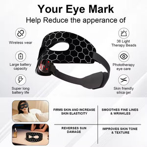 Masque oculaire portable en silicone, appareil de beauté pour usage domestique, soin des yeux, réduction des cernes et des rides, rajeunissement, réutilisable - Product Image 6