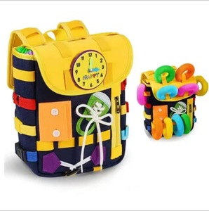 Mochila Montessori en Oferta, Mochila Educativa de Dibujos Animados para Niños y Niñas, con Cierre, Regalo para Niños Autistas de 1 a 5 Años - Product Image 2