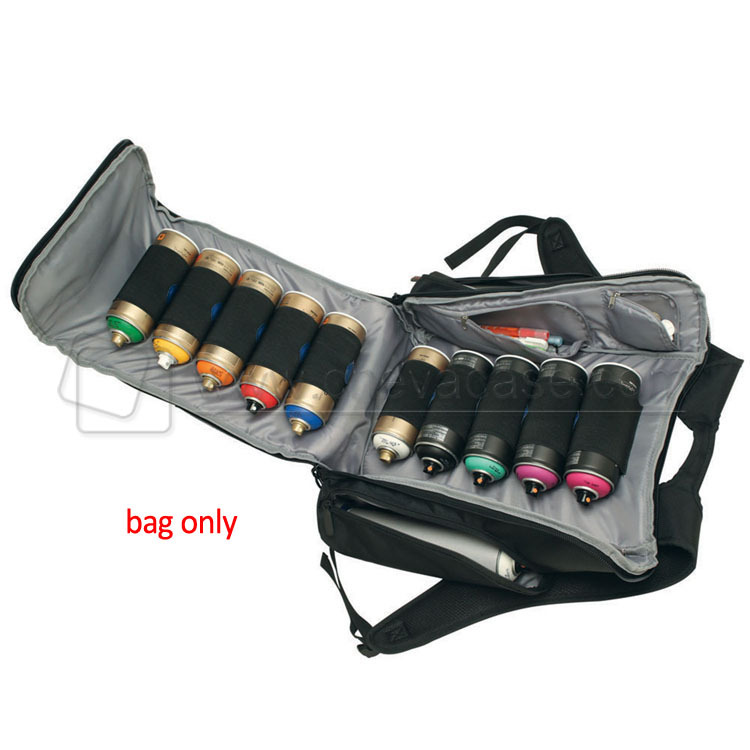 Rangement Fournitures Peinture Portable Sac De Transport étanche Pour Matériel De Peinture - Vinyle Rouge, Palette, Pinceaux, Crayons