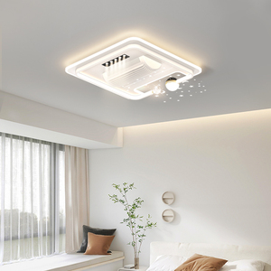 现代六速可调发光二极管吊扇灯<span class=keywords><strong>3</strong></span>色遥控无叶60W客厅新品 - Product Image 3