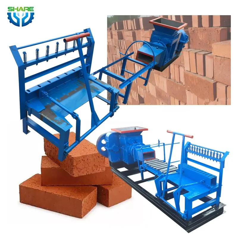 Brazil automatic diesel engine clay brick making machinery fly ash soil simple brick making machine manufacturers