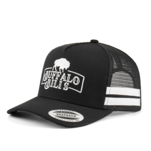 Cappello da camionista nero personalizzato con Logo ricamato <span class=keywords><strong>5</strong></span> pannello con cappuccio Snapback <span class=keywords><strong>Design</strong></span> Unisex per eventi sportivi all'aperto feste all'ingrosso - Product Image 1