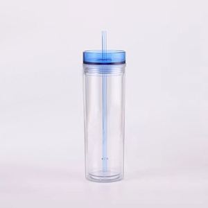 Commande en gros de gobelets en acrylique à double paroi de 16 oz avec paille pour café froid et nitro - Product Image 1