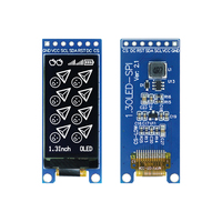 Layar OLED Putih GoldenMorning 1,3 Inci ME64128-03, IC SSD1312, Resolusi 64x128, Antarmuka SPI, Konektor 7Pin