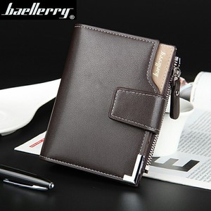 กระเป๋าสตางค์ผู้ชายแบบสั้นแบรนด์ Baellerry หนัง PU พับสามตอน ซิปแนวตั้งอเนกประสงค์ ใช้ได้ทุกวัน - Product Image 1
