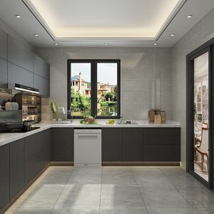 Mueble de Cocina Multifuncional Moderno de Lujo, Mueble de Restaurante de Madera Contrachapada, Impermeable y Ecológico - Product Image 4