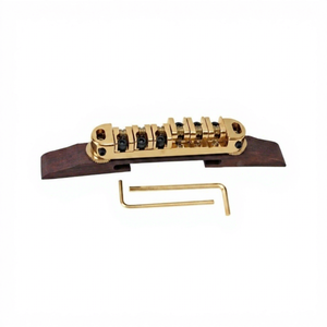 Juego <span class=keywords><strong>de</strong></span> puente para guitarra eléctrica <span class=keywords><strong>de</strong></span> <span class=keywords><strong>jazz</strong></span> <span class=keywords><strong>de</strong></span> 6 cuerdas con placa <span class=keywords><strong>de</strong></span> tracción <span class=keywords><strong>de</strong></span> metal y palisandro, rodillo <span class=keywords><strong>de</strong></span> bola para cuerda inferior trasera y puente superior - Product Image 3