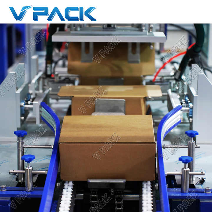 Automatic Carton Box Packing Machine for Beverage Factory