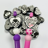 Perles en vrac en silicone et PVC personnalisées avec photo, à faible MOQ, pour stylos – Créez vos propres designs imprimés sur mesure
