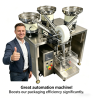 Machine de Comptage et de Scellage Entièrement Automatique DDP pour Comprimés, Capsules, Sachets et Sacs, Emballage en Film Plastique et Feuille, Machine Économe en Énergie
