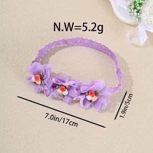 Bandeau <span class=keywords><strong>pour</strong></span> <span class=keywords><strong>cheveux</strong></span> en mousseline de soie <span class=keywords><strong>pour</strong></span> bébé Xiximi Fashion, fleurs colorées, nouveaux accessoires <span class=keywords><strong>pour</strong></span> <span class=keywords><strong>cheveux</strong></span> <span class=keywords><strong>pour</strong></span> enfants, bandeau élastique fin <span class=keywords><strong>pour</strong></span> bébés - Product Image 2