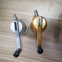 Offre Spéciale porte-vêtements Shaker à main manivelle ascenseur cintre accessoires en alliage d'aluminium remplacement facile pour porte-vêtements