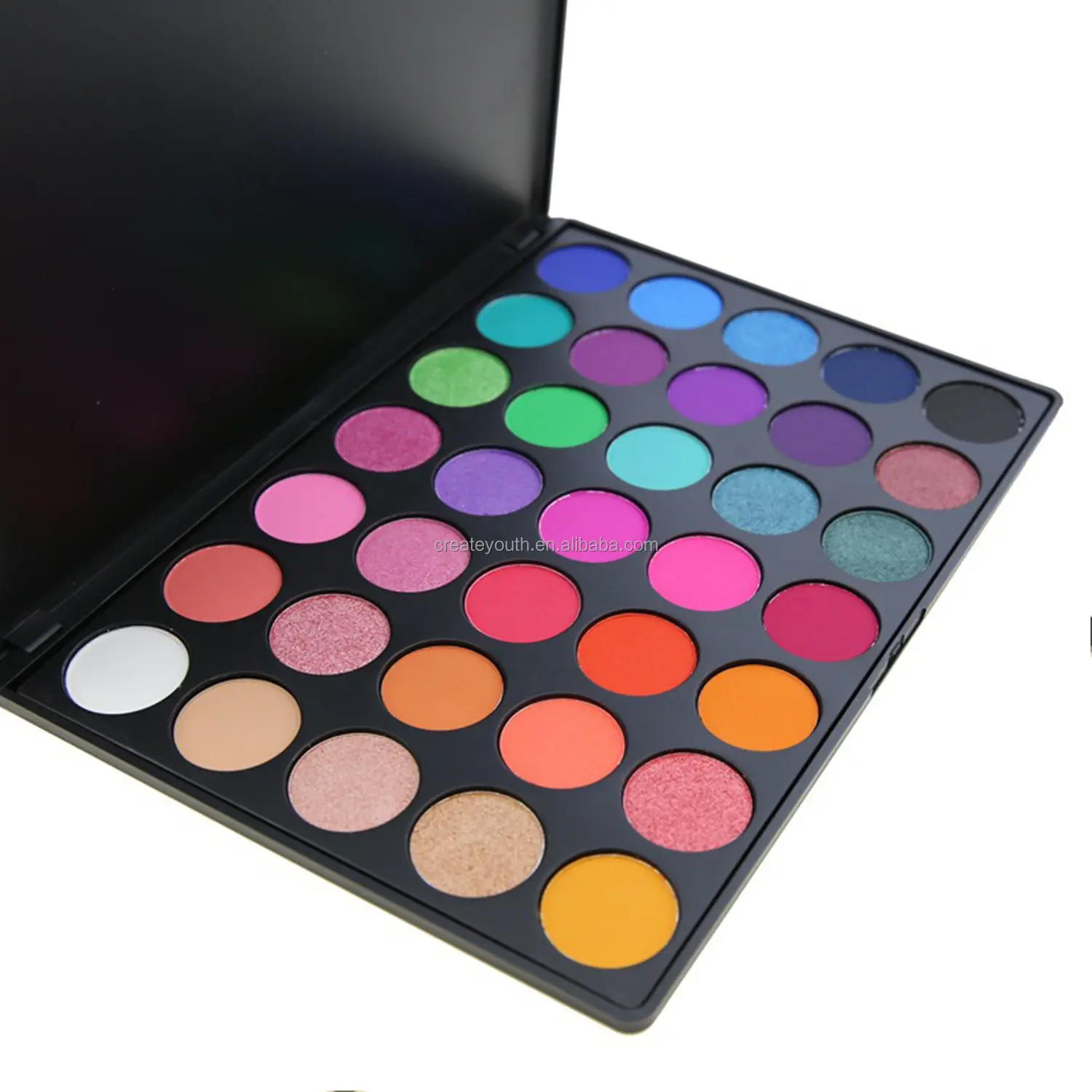 Paleta de sombras multicamadas, paleta de sombra com 35 cores vitrificadas, 2021