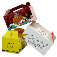 Boîtes en carton personnalisées pour fast food à emporter pour chips de poulet Pépites de pop-corn ailes de rôti sushi pour emballage de poulet frit