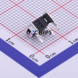 TS-1001V-AR04326 Tactile Switch Through hole Switch Single Pole Single Throw Rectangle Button 2.6N Right Angle Insert - Product Image 2