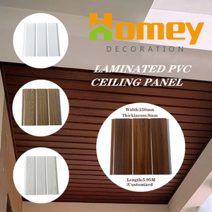 Homey Trang Trí Trọng Lượng Nhẹ PVC Trần Bảng Điều Chỉnh PVC Trần Roof Bảng Điều Chỉnh Hiện Đại Tùy Chỉnh Không Thấm Nước Hội Đồng Quản Trị Trần Gạch - Product Image 3