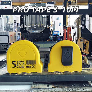 Ruban à mesurer rétractable professionnel avec boîtier en plastique haute visibilité, longueurs de 3 m/5 m/7,5 m/10 m, lame en acier au carbone, verrouillage manuel - Product Image 2