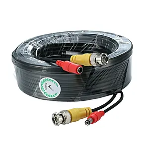 BNC RCA DC מחבר 3 ב 1 AHD אבטחת מצלמה כבל 5M 10M 15M 20M 30M אנלוגי מעקב מצלמה מערכת אות פלט כבלים