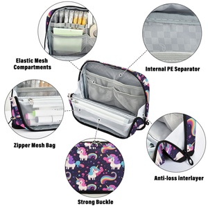 Kawaii Large Capacity Student Stand <b>up</b> Pen Holder Stationery Storage Bag Custom Print Unicorn Girls Pencil Case for Children - Product Image 4