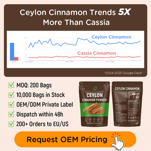 Poudre de cannelle de Ceylan de qualité supérieure Chinaherbs, certifiée GMP, 100% naturelle, épices en gros avec polyphénols actifs - Product Image 6