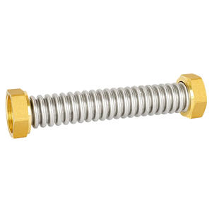 ท่อสแตนเลส 304 แบบลูกฟูก ฝาครอบทองแดง 6 จุด เกลียวไม่มาตรฐาน 6 จุด สำหรับชุดคอยล์เย็นแบบพัดลม อะไหล่เครื่องปรับอากาศโลหะ - Product Image 2