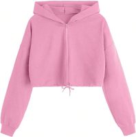 Traques vertes. Sweat-shirt à capuche zippé court décontracté pour femme, style rock, personnalisé