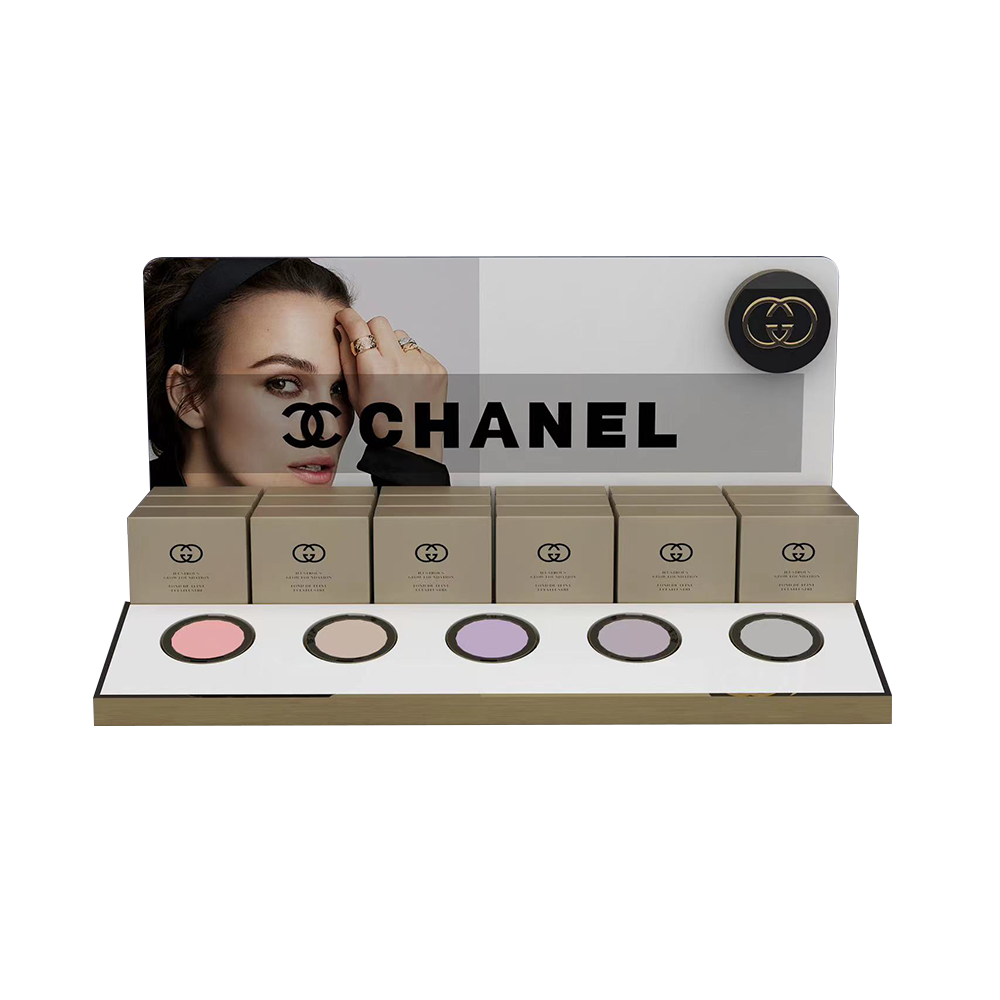 Customizable Eye Shadow Cosmetics Display Stand Tabletop Shopping Center and Cosmetics Counter Display OEM Supply — view 3