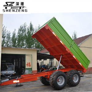 Attrezzatura Agricola Rimorchio <span class=keywords><strong>Ribaltabile</strong></span> per Trattore con Assale Tandem da 10 Tonnellate - Product Image 1