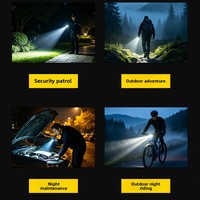 Ruibao Ultra-Bright Rechargeable Waterproof Camping Flashlight High-Intensity 350 Lumens Zoomable Portable Durable