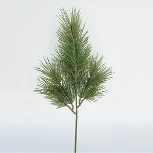 圣诞装饰模拟塑料Pe 8头40厘米单马尾松人造树树枝