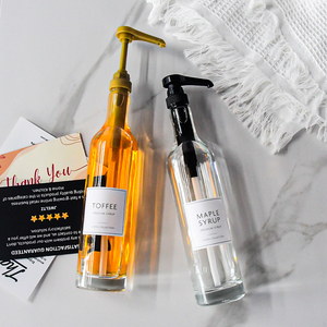 Dispensador de jarabe de café, botella de jarabe, 500ml, botellas de bomba de jarabe de café de arce para barra de café, cocina, fiesta multifunción Popular - Product Image 2