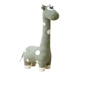 Moderne Minimalistische Grote Giraffe Pop Kruk Kinderzitje Schoen Verschonen Kruk Balkon Creatieve Dierenkruk
