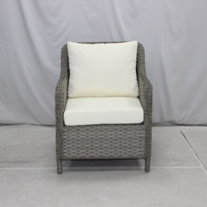 Phật sơn vườn 4 chỗ ngồi đồ nội thất mây đặt <span class=keywords><strong>wicker</strong></span> nhà hàng ngoài trời vòng bàn ăn và ghế - Product Image 3