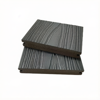 Plancher extérieur en WPC solide coextrudé, lisse, gaufré, utilisable des deux côtés