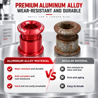 Vis de pédalier VXM en alliage d'aluminium léger, simples 4,9 mm/doubles 6,4 mm, 5 pièces/kit, vis de disque dentaire, pièces de vélo