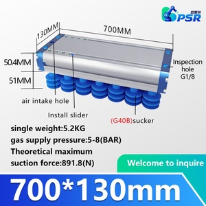 ตัวจับสุญญากาศแบบติดตั้งในตัว IVSC-700-130-DXF-G40-LS2L พร้อมถ้วยดูดซิลิโคนสำหรับแขนหุ่นยนต์ - Product Image 3